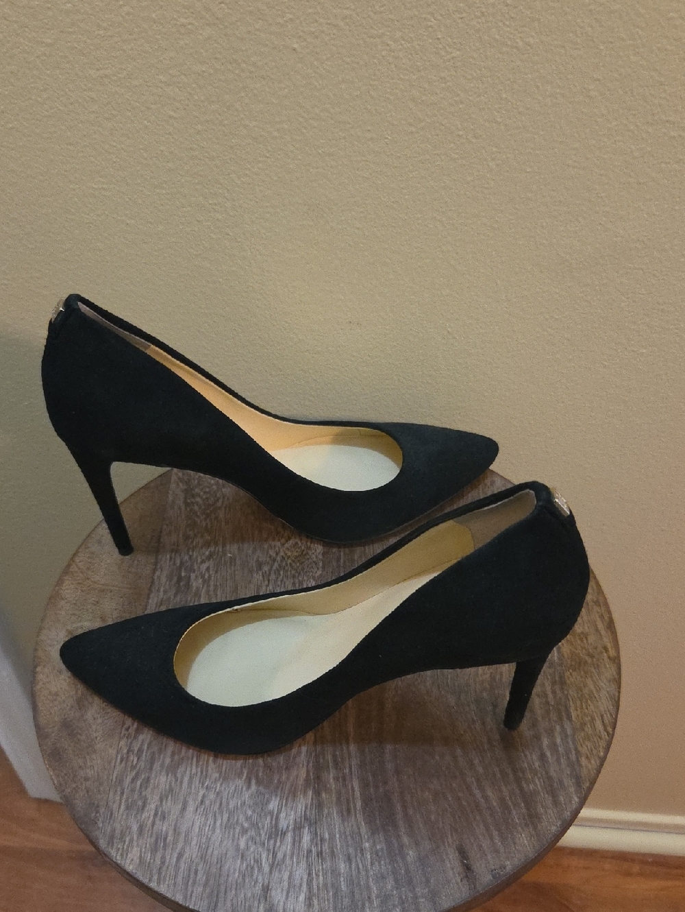 Ivanka Trump Black Suede Pointed-Toe Pumps
